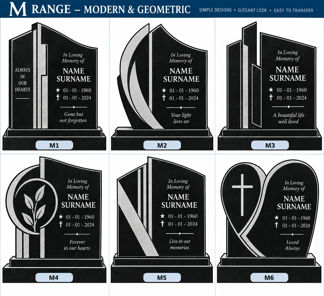 M Modern and Geometric Range